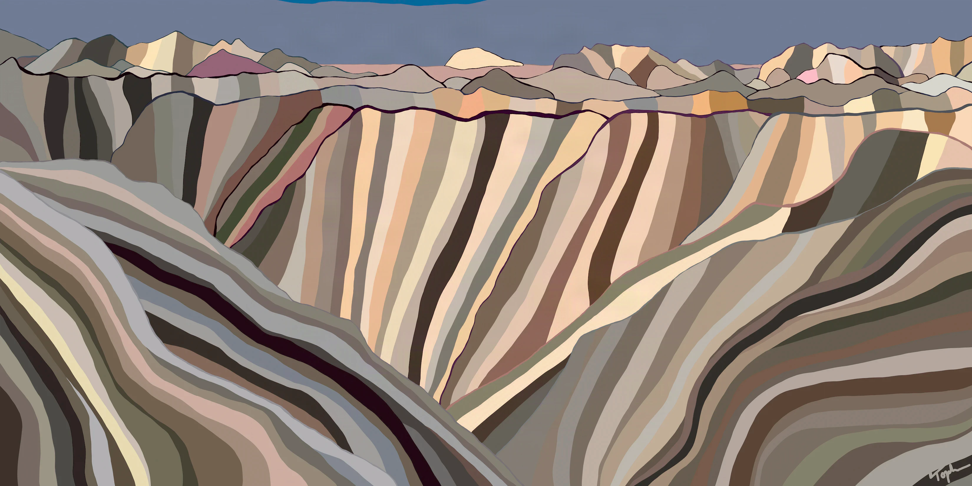 Steep, colorful canyon walls above the dark river in Black Canyon of the Gunnison National Park.