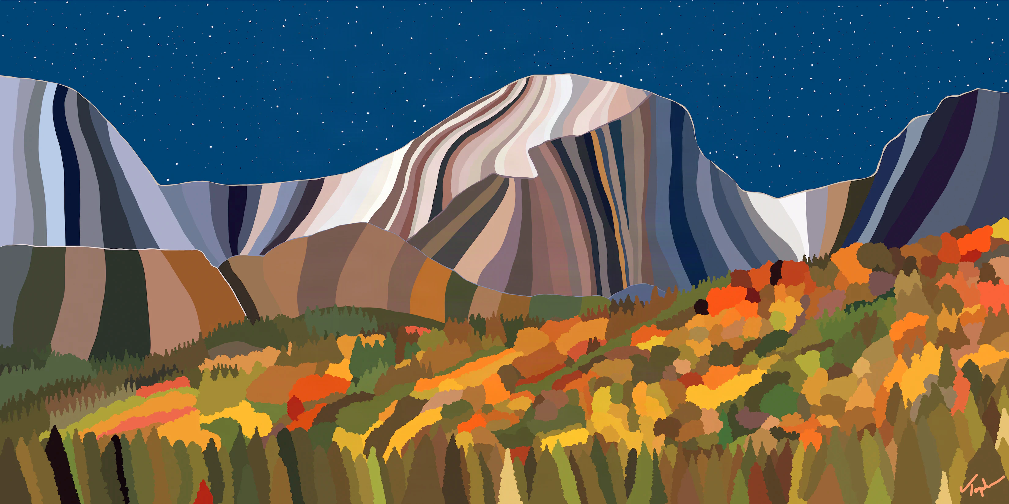 Rocky Mountain National Park painting by Topher Straus